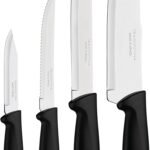 Tramontina JOGO FACAS INOX 4PC PLENUS PRE, Preto