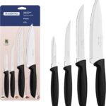 Tramontina JOGO FACAS INOX 4PC PLENUS PRE, Preto