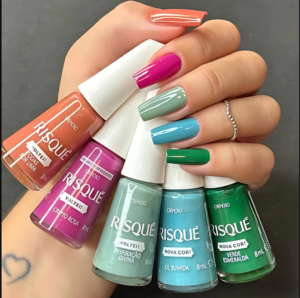 Kit 5 Esmaltes Risque Coleção Nova Cor e Voltei Esmalte Atacado