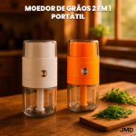Processador Moedor De Grãos Café Picador De Alimentos Triturador De Carnes Kit 2 em 1 Recarregável