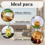 Essência Difusor Aromatizador Ambiente Umidificador Ar Kit 3 Kit N.04