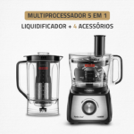 Multiprocessador Turbo Chef 5 Em 1 Mondial 1000W MPN-01-B