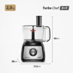 Multiprocessador Turbo Chef 5 Em 1 Mondial 1000W MPN-01-B