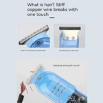 Máquina De Cortar Cabelo Profissional Smart Lcd Barbeador Elétrico Transparente Sem Fio Para Homens