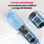 Máquina De Cortar Cabelo Profissional Smart Lcd Barbeador Elétrico Transparente Sem Fio Para Homens