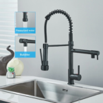 Torneira Cozinha Gourmet Inox Flexivel Para Monocomando Bifuncional Torneiras De Pia Retráteis Com Spray Extensor