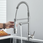 Torneira Cozinha Gourmet Inox Flexivel Para Monocomando Bifuncional Torneiras De Pia Retráteis Com Spray Extensor