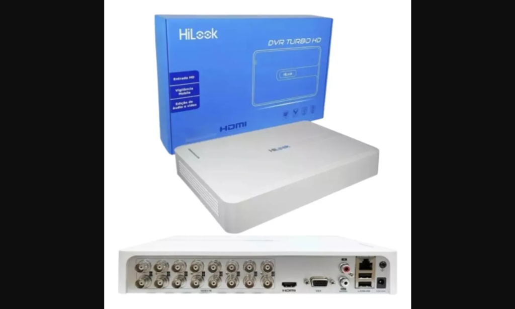 DVR HiLook Dvr-116g-k1 16 Canais 5MP H.265 Pro+ com Alta Eficiência de Compressão e Compatibilidade