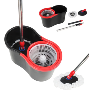360 ° Balde De Esfregão Giratório Multiuso Ajustável-Com 2 Recargas-Centrífugo Rodas E Rodo De Alça 100 % original