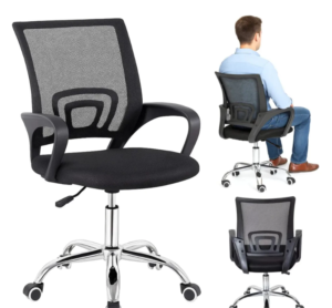 Cadeira De Escritorio Home Office Giratoria Com Tela Mesh