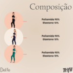 Calça Legging Feminina Trifil Sem Costura Academia Cós Alto