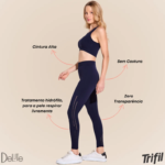 Calça Legging Feminina Trifil Sem Costura Academia Cós Alto
