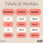 Calça Legging Feminina Trifil Sem Costura Academia Cós Alto