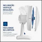 Ventilador de Mesa 30cm Super Power, Mondial, 60W – VSP-30-W
