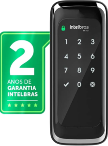 Fechadura Digital de Sobrepor Touch Screen FR 101 Preto Intelbras