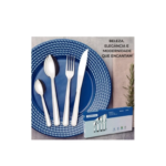 Faqueiro Tramontina Búzios cem Aço Inox com Detalhe 24 Peças