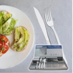 Faqueiro Tramontina Búzios cem Aço Inox com Detalhe 24 Peças