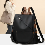 Bolsa feminina à prova d’água e antifurto ideal para escola trabalho e viagens