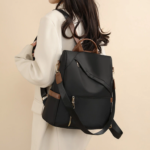 Bolsa feminina à prova d’água e antifurto ideal para escola trabalho e viagens