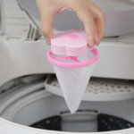 Kit 2 Filtro Coletor de Pelos Fiapos e Cabelos Para Máquina Lavar Roupa Saco Flutuante Resíduos de Lavagem Reutilizável