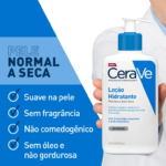 Loção Hidratante Corporal Sem Perfume, com Ceramidas Essenciais e Ácido Hialurônico, Textura Fluida CeraVe 473ml