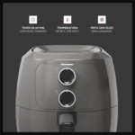 Fritadeira Elétrica Air Fryer WAP WAFF2-C Family 4 Litros Antiaderente Cinza