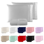 Jogo De Lençol 400 Fios Ponto Palito Cama Queen