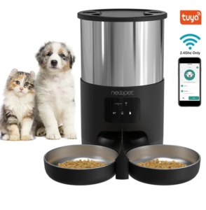 Newpet Alimentador Automático 5L WiFi + APP Controle Remoto Para Cães De Gatos Inteligente -Bivolt