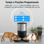 Newpet Alimentador Automático 5L WiFi + APP Controle Remoto Para Cães De Gatos Inteligente -Bivolt