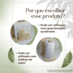 Porta papel toalha multiuso+porta guardanapo cozinha espaços goumet e etc