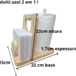 Porta papel toalha multiuso+porta guardanapo cozinha espaços goumet e etc