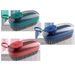 Escova de Limpeza Lavar Roupas sapato Louças Tênis Estofado C/ Recipiente Dispenser P/ Sabão Detergente