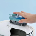 Escova de Limpeza Lavar Roupas sapato Louças Tênis Estofado C/ Recipiente Dispenser P/ Sabão Detergente