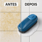 Escova de Limpeza Lavar Roupas sapato Louças Tênis Estofado C/ Recipiente Dispenser P/ Sabão Detergente