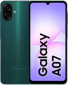 Celular Samsung Galaxy A07 128gb, 4gb, Câmera 50mp, Tela 6.7 , Proteção Ip54, Processador 6nm – Verde