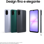 Celular Samsung Galaxy A07 128gb, 4gb, Câmera 50mp, Tela 6.7 , Proteção Ip54, Processador 6nm – Verde