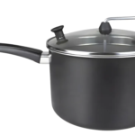 Panela de Pipoca Profissional RL 4L Antiaderente Tampa de Vidro Preto