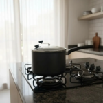 Panela de Pipoca Profissional RL 4L Antiaderente Tampa de Vidro Preto