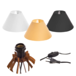Kit 2 unidades Abajur La Finesse Cupula – Luminária Para Decoração Quarto e Sala