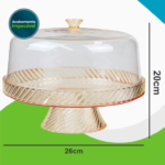 Kit Boleira Alta + Queijeira + Jarra 2 Litros + Manteigueira + Açucareiro Em Acrílico Resistente