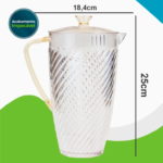 Kit Boleira Alta + Queijeira + Jarra 2 Litros + Manteigueira + Açucareiro Em Acrílico Resistente