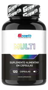 Multivitamínico Growth – 120 Cápsulas | Suplemento Completo com Vitaminas e Minerais Essenciais | Energia, Imunidade e Saúde Diária