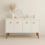 Aparador Buffet T&T 4 Portas com Pés Retro Cantinho Do Café – Cores