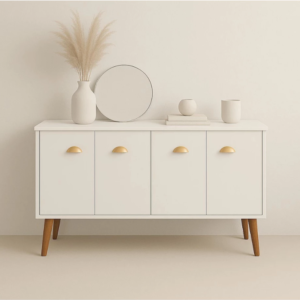 Aparador Buffet T&T 4 Portas com Pés Retro Cantinho Do Café – Cores