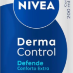 NIVEA Desodorante Antitranspirante Aerossol Derma Control Defende 200ml, Proteção 72h, Previne Irritações, Ácido Hialurônico, Conforto Extra