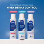 NIVEA Desodorante Antitranspirante Aerossol Derma Control Defende 200ml, Proteção 72h, Previne Irritações, Ácido Hialurônico, Conforto Extra