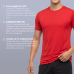 Kit 5 Camisetas Básicas Dry Academia Treino Masculina