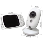 Baba Eletronica Visão Noturna Vb603 Video Voz Camera S/ Fio Cor Branco 127/220V