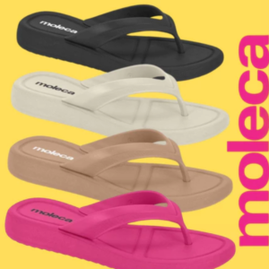 Chinelo Feminino Nuvem Ortopedico Moleca Marshmallow | Lançamento! | Moleca!