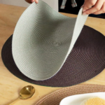 Kit 1/2/4/6 Jogo Americano Redondo Sousplat 38cm – Mesa Posta Jantar e Cozinha Descanso de Prato